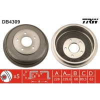 фото thumb №3, Барабан задняя ford tourneo connect transit 02-13
