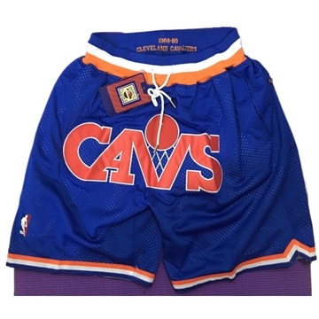 Мужские баскетбольные шорты с вышивкой Cleveland Cavaliers, синие, XXL