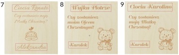 ZAPROSZENIE NA CHRZEST DLA CHRZESTNYCH PROŚBA
