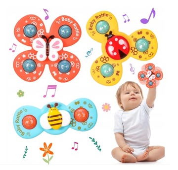 СПИРАЛЬНЫЙ КУЛОН ДЛЯ КОЛЯСКИ, MELODIE RATTLE + FREE SPINNER