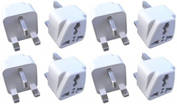 ADAPTER PODRÓŻNY PRZEJŚCIÓWKA WTYCZKA EU-UK GNIAZDO Angielskie za granicę
