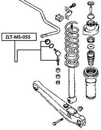фото thumb №12, З'єднувач стабілізатор задня l/p mitsubishi lancer 00-