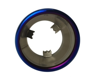 фото thumb №6, Наконечник выхлоп сталь нержавеющая синий хром fi90mm