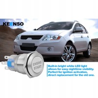 фото thumb №10, Накладка кнопка запуск стоп серебристый универсальные