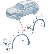 Купить Vw touareg cr передняя часть left wheel cover 760853717ggru, фото thumb