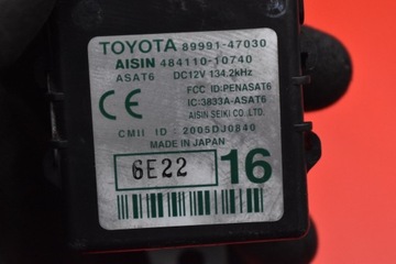 фото thumb №7, Блок керування модуль центрального замка 89991-47030 toyota auris 2 ii xw20 03-11