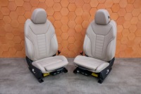 фото thumb №13, Bmw g22 салон сиденья заднее сиденье обшивки sport кожа oyster память подогрев