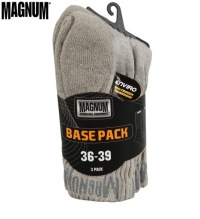 ТАКТИЧЕСКИЕ НОСКИ MAGNUM BASE, 3 ПАКЕТА, 3 ПАРЫ 36–39