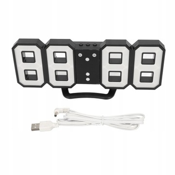 3D LED Cyfrowy zegar na biurko Możliwość