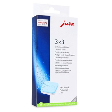 JURA ТАБЛЕТКИ ОТ НАКИПИ ДЛЯ КОФЕМАШИНЫ 3х3 9 ШТ.