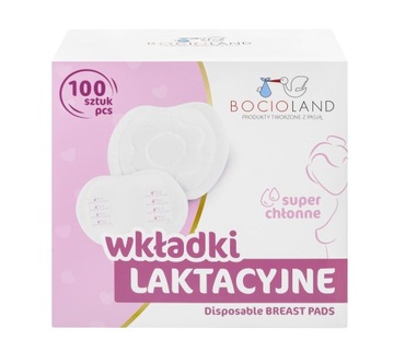 WKŁADKI LAKTACYJNE BOCIOLAND 100 SZT