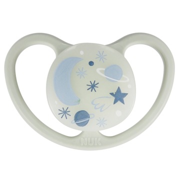 Силиконовая соска NUK SPACE NIGHT, светящаяся, 6-18 м