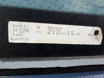 фото thumb №5, Mercedes e w212 sedan стекло задняя 10r 2126701580