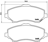 фото thumb №3, Гальмівні колодки гальмівні перед brembo do fiat freemont 3.6