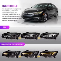 фото thumb №6, Модуль фара led rgb do honda civic sedan хетчбек type r 2016-2021