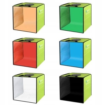 PULUZ PU5032G NAMIOT BEZCIENIOWY 30CM FOTOGRAFICZNY LED 5500K + 6X TŁO