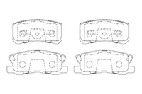 фото thumb №9, Тормозные колодки ham перед breck peugeot 4007 2.2 hdi