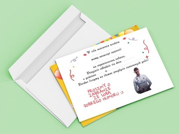 ZAPROSZENIA DLA DZIECI CRISTIANO RONALDO NA URODZINY DZIECKA + KOPERTY