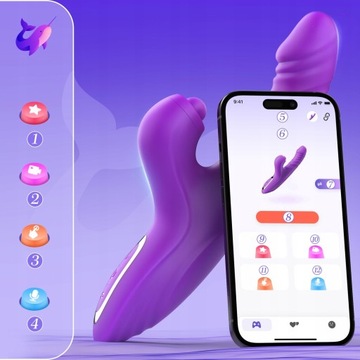 Sowiody Vibrating Dildo Клиторальные вибраторы для женщин, управляемые через приложение