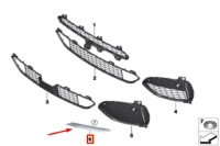 Купити Bmw x5 f15 m50d нова оригінальна накладка бампера передні  права 51118056868, фото thumb