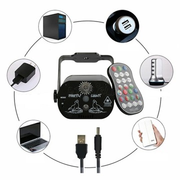 Светодиодные сценические светильники RGB DISCO Beam Projector