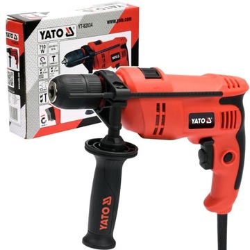 ELEKTRYCZNA WIERTARKA UDAROWA 710W YATO Z UDAREM UCHWYT 13mm