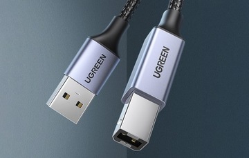 КАБЕЛЬ UGREEN STRONG USB 2.0 A TO USB-B ДЛЯ ПРИНТЕРА СКАНЕР ОПЛОТ 5М