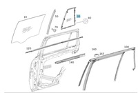 фото thumb №2, Стекло цельная треугольник зад левая mercedes x204 glk