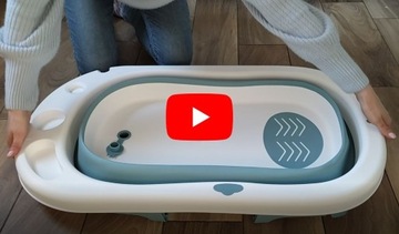 Складная детская ванночка MyToy, подушка, коврик, игрушка, большая ванна.