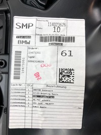 фото thumb №11, Bmw x1 u11 правый обшивка задних дверь обивка piano black f015123