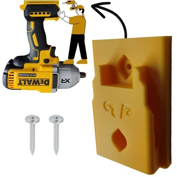 Держатель инструмента + винты | Желтый| для DEWALT XR 18 В