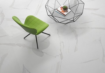 Плитка Luxury White из глянцевого белого мрамора 60x120