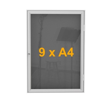 ИНФОРМАЦИОННАЯ НАРУЖНАЯ ДОСКА ОБЪЯВЛЕНИЙ 9хА4
