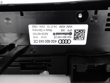 фото thumb №9, Audi a6 s6 4g0 a7 s7 4g0 c7 рестайлінг 14-18 панель кондиціонера 4g0820043ce