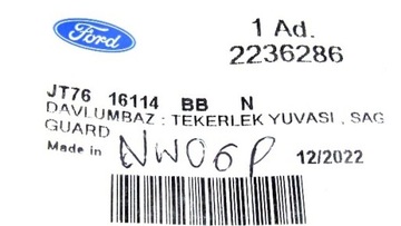 фото thumb №11, Підкрилок колеса перед праві ford transit tourneo courier 2018 jt76-16114-bb