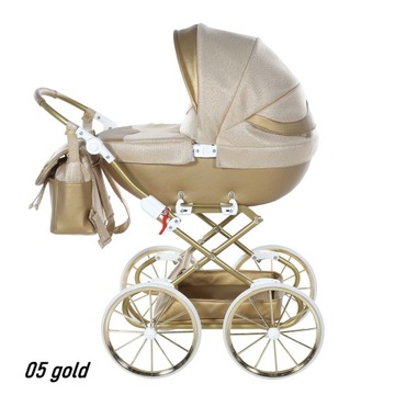 Кукольная коляска Tako DOLCE mini 05 GOLD (3-8л)