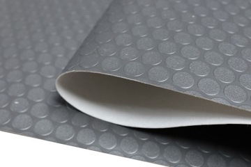 SZARA WYKŁADZINA SAMOCHODOWA PCV 200cm LINOLEUM 2m NA FILCU