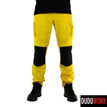 SPODNIE ROBOCZE DuduWork Żółte z Nakolannikami 60