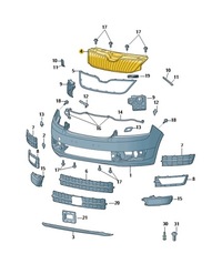 фото thumb №2, Решётка радиатора решётка радиатора решётка skoda rapid 5ja853668 оригинал