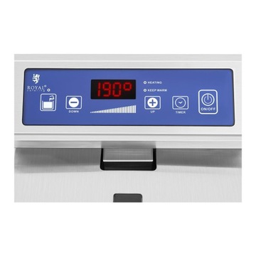 Двойная индукционная фритюрница 7000 Вт 230 В Royal Catering 2x 10 л