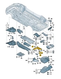 фото thumb №1, Захист шасі підлоги права passat b8 superb arteon 3q0825102a