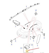 фото thumb №1, Jaguar i-pace x590 удерживающее устройство управление module t4a45269 original