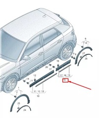 фото thumb №1, Audi q3 f3 rear правый door cover 83a8539704w3