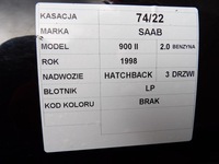 фото thumb №5, Крыло левый saab 900 ii 2,0b