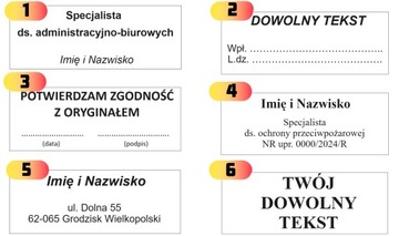 WAGRAF B2s ШТАМП ДЛЯ 4 СТРОК НАЗВАНИЯ КОМПАНИИ ОФИСНЫЙ ДИЗАЙН + ЛАСТИК