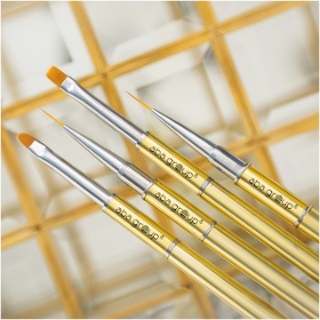 Pędzelek do Zdobień Malowania Paznokci Aba Group Złoty 13mm Gold Liner #13