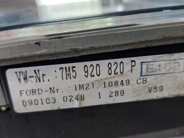 фото thumb №8, Спидометр манометр ford galaxy 2.3 b 7m5920820p