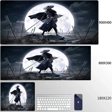 Коврик для мыши S-Sekiro Shadows Twice Die Wolf Коврик для мыши