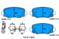 фото thumb №2, Гальмівні колодки гальмівні задня fiat 500x jeep renegade 1.0-2.0d 07.14- ate