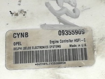 фото thumb №3, Блок управления двигателя 09355909 opel astra ii g